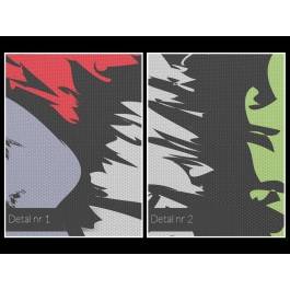 Pieśń ciemności - nowoczesny obraz na płótnie - 120x80 cm