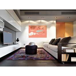 Pąsowa fraszka - nowoczesny obraz na płótnie - 120x80 cm