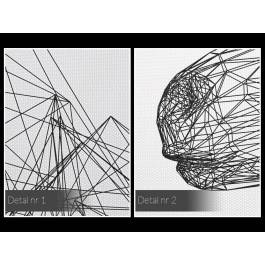 Profil doskonałości - nowoczesny obraz na płótnie - 120x80 cm