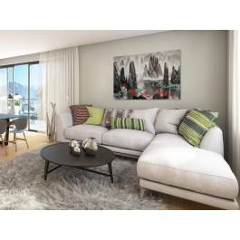 Mistyka gór Tianzi - nowoczesny obraz na płótnie - 120x80 cm Mistyka gór Tianzi - nowoczesny obraz na płótnie - 120x80 cm