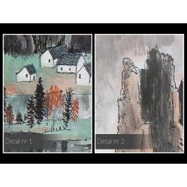 Mistyka gór Tianzi - nowoczesny obraz na płótnie - 120x80 cm Mistyka gór Tianzi - nowoczesny obraz na płótnie - 120x80 cm