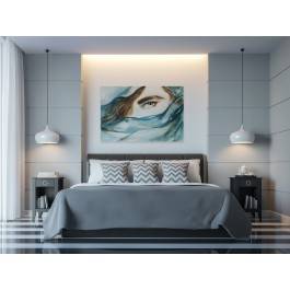 Portret Kalliope - nowoczesny obraz na płótnie - 120x80 cm