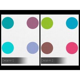 Minimalizm pełen kolorów - nowoczesny obraz na płótnie - 80x80 cm