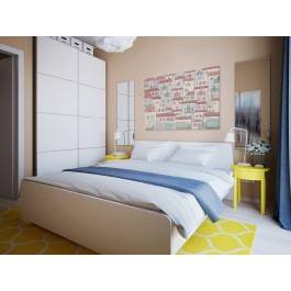 Malownicze miasteczko - nowoczesny obraz na płótnie - 120x80 cm