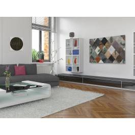 Lewa karo - nowoczesny obraz do salonu - 120x80 cm