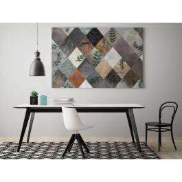 Lewa karo - nowoczesny obraz do salonu - 120x80 cm