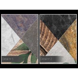 Lewa karo - nowoczesny obraz do salonu - 120x80 cm