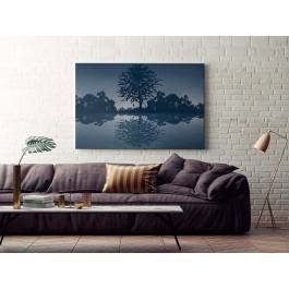 Noc spadających gwiazd - nowoczesny obraz na płótnie - 120x80 cm Noc spadających gwiazd - nowoczesny obraz na płótnie - 120x80 cm