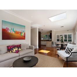 Toskańskie wzgórza - nowoczesny obraz do sypialni - 120x80 cm