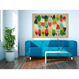 Barwy szczęścia - nowoczesny obraz na płótnie - 120x80 cm