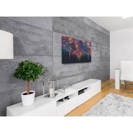 Migracje barw - nowoczesny obraz do salonu - 120x80 cm