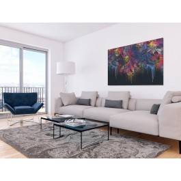 Migracje barw - nowoczesny obraz do salonu - 120x80 cm