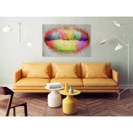 Kolorowych słów - nowoczesny obraz do salonu - 120x80 cm Kolorowych słów - nowoczesny obraz do salonu - 120x80 cm