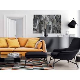 Szklane domy - nowoczesny obraz na płótnie - 120x80 cm Szklane domy - nowoczesny obraz na płótnie - 120x80 cm