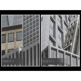 Szklane domy - nowoczesny obraz na płótnie - 120x80 cm Szklane domy - nowoczesny obraz na płótnie - 120x80 cm