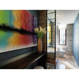 Po drugiej stronie tęczy - nowoczesny obraz na płótnie - 120x80 cm Po drugiej stronie tęczy - nowoczesny obraz na płótnie - 120x80 cm