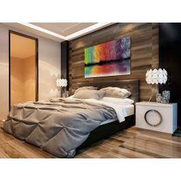 Po drugiej stronie tęczy - nowoczesny obraz na płótnie - 120x80 cm Po drugiej stronie tęczy - nowoczesny obraz na płótnie - 120x80 cm