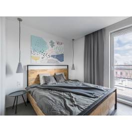 Jezioro marzeń - nowoczesny obraz na płótnie - 120x80 cm