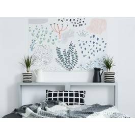 Kwiecista łąka - nowoczesny obraz do sypialni - 120x80 cm