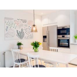 Kwiecista łąka - nowoczesny obraz do sypialni - 120x80 cm