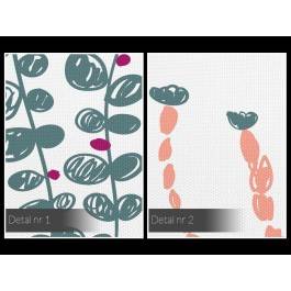 Kwiecista łąka - nowoczesny obraz do sypialni - 120x80 cm