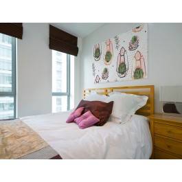 Szklane ogrody - nowoczesny obraz do sypialni - 120x80 cm