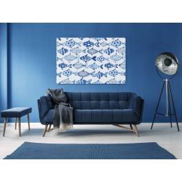 Błękitna ławica - nowoczesny obraz na płótnie - 120x80 cm Błękitna ławica - nowoczesny obraz na płótnie - 120x80 cm