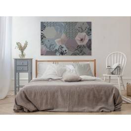 Jedwabna konstelacja - nowoczesny obraz na płótnie - 120x80 cm Jedwabna konstelacja - nowoczesny obraz na płótnie - 120x80 cm