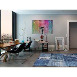 Miłosny azyl - nowoczesny obraz na płótnie - 120x80 cm