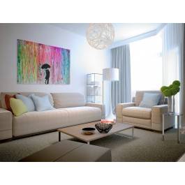 Miłosny azyl - nowoczesny obraz na płótnie - 120x80 cm