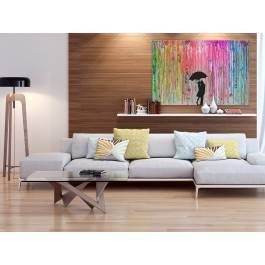 Miłosny azyl - nowoczesny obraz na płótnie - 120x80 cm