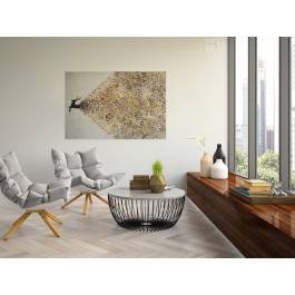 Krater ekstrawertyzmu - nowoczesny obraz na płótnie - 120x80 cm