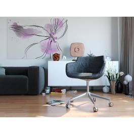 Kwiat kobiecości - nowoczesny obraz na płótnie - 120x80 cm