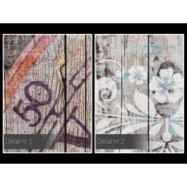 Prowansalski motyw szczęścia - nowoczesny obraz na płótnie - 120x80 cm