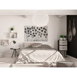 Kwietna hibernacja - nowoczesny obraz na płótnie - 120x80 cm