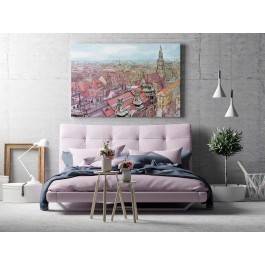 Wrocławski rynek - nowoczesny obraz na płótnie - 120x80 cm Wrocławski rynek - nowoczesny obraz na płótnie - 120x80 cm