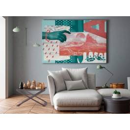 Sięgając marzeń - nowoczesny obraz na płótnie - 120x80 cm