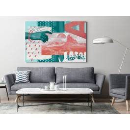 Sięgając marzeń - nowoczesny obraz na płótnie - 120x80 cm