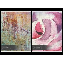 Różany zakątek - nowoczesny obraz na płótnie - 120x80 cm Różany zakątek - nowoczesny obraz na płótnie - 120x80 cm
