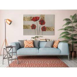 Wytworne maki - nowoczesny obraz do salonu - 120x80 cm