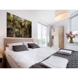 Enigmatyczny wzór życia - nowoczesny obraz na płótnie - 120x80 cm