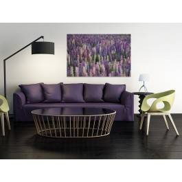 W tonie lawendy - fotoobraz do sypialni - 120x80 cm