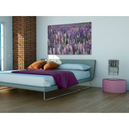 W tonie lawendy - fotoobraz do sypialni - 120x80 cm