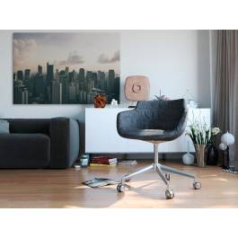 Chmury nad Seattle - fotoobraz do salonu - 120x80 cm