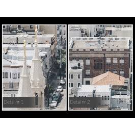 Białe San Francisco - fotoobraz do salonu - 120x80 cm