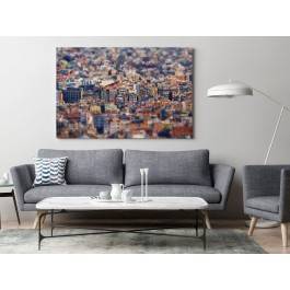 Klimatyczna Barcelona - fotoobraz do sypialni - 120x80 cm