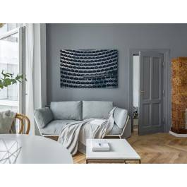 Heksagonalny kompleks - fotoobraz do sypialni - 120x80 cm Heksagonalny kompleks - fotoobraz do sypialni - 120x80 cm