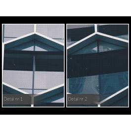 Heksagonalny kompleks - fotoobraz do sypialni - 120x80 cm Heksagonalny kompleks - fotoobraz do sypialni - 120x80 cm