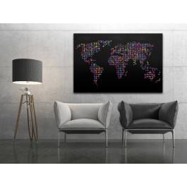 Pixel - nowoczesny obraz na płótnie - 120x80 cm Pixel - nowoczesny obraz na płótnie - 120x80 cm