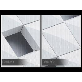 Falujące szyfrogramy - fotoobraz do sypialni - 120x80 cm Falujące szyfrogramy - fotoobraz do sypialni - 120x80 cm